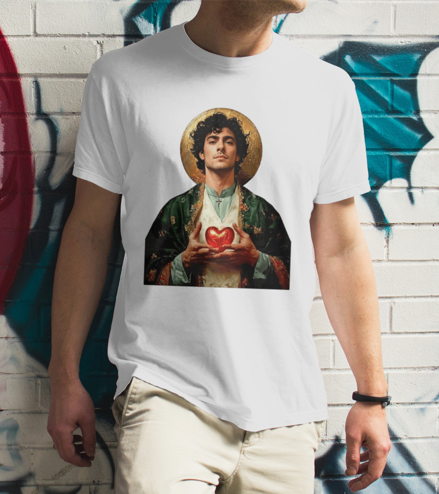 Luigi Mangione Patron Saint Holding Sacred Heart For Health Care Justice T-Shirt