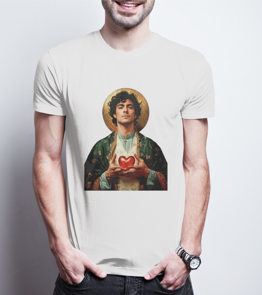 Luigi Mangione Patron Saint Holding Sacred Heart For Health Care Justice T-Shirt