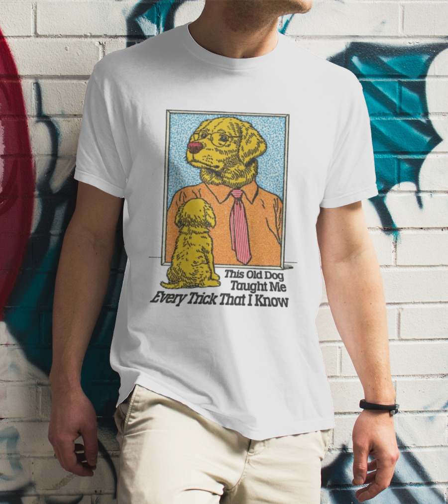 Mac Demarco This Old Dog Taught Me Every Trick That I Know Cartoon Dogs In Mirror T-Shirt