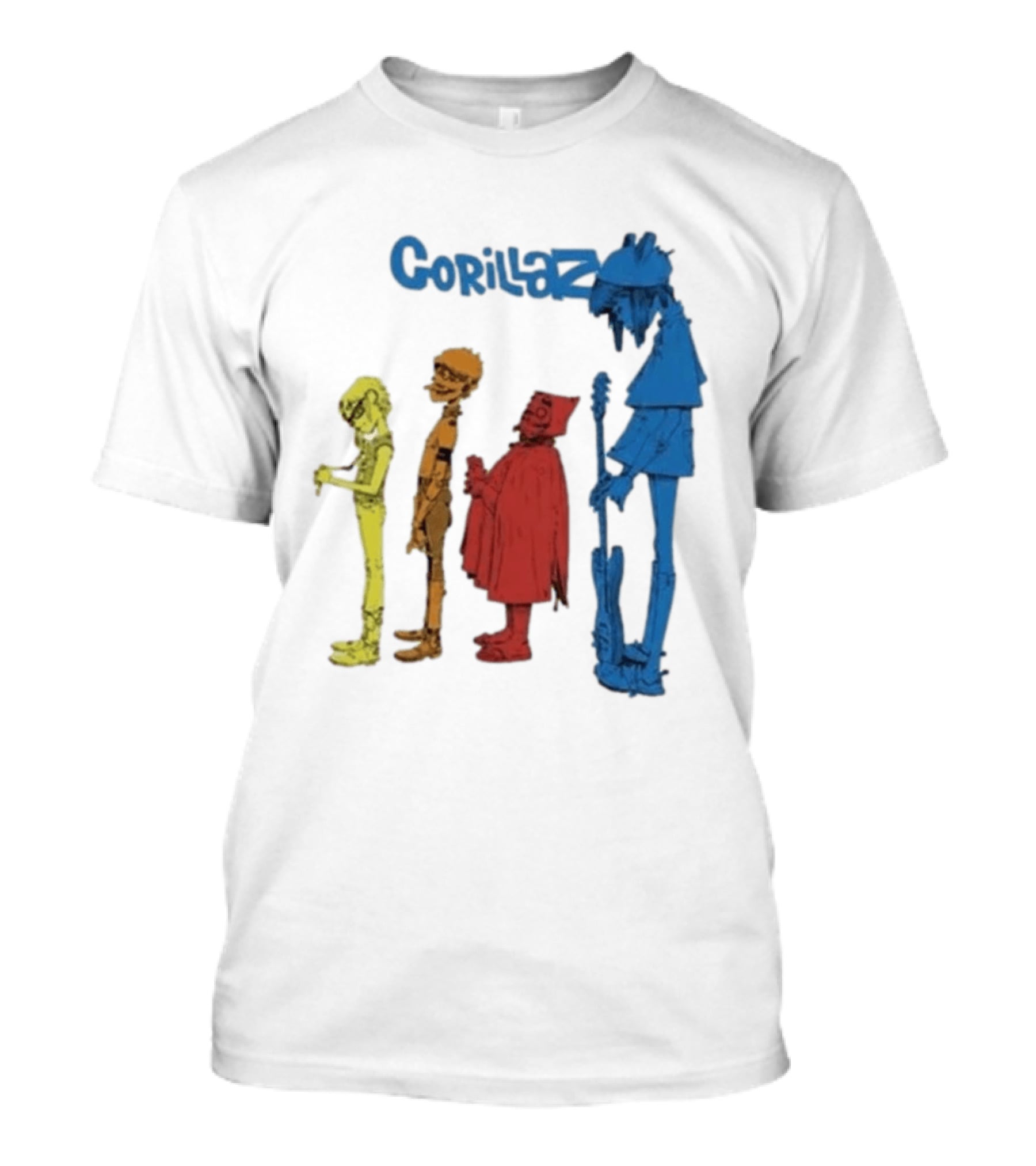 Gorillaz Concert Characters Art Tottenham Stadium Event T-Shirt