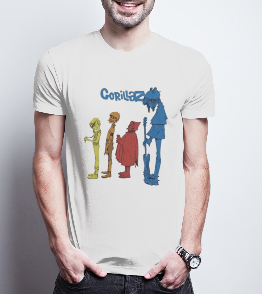 Gorillaz Concert Characters Art Tottenham Stadium Event T-Shirt