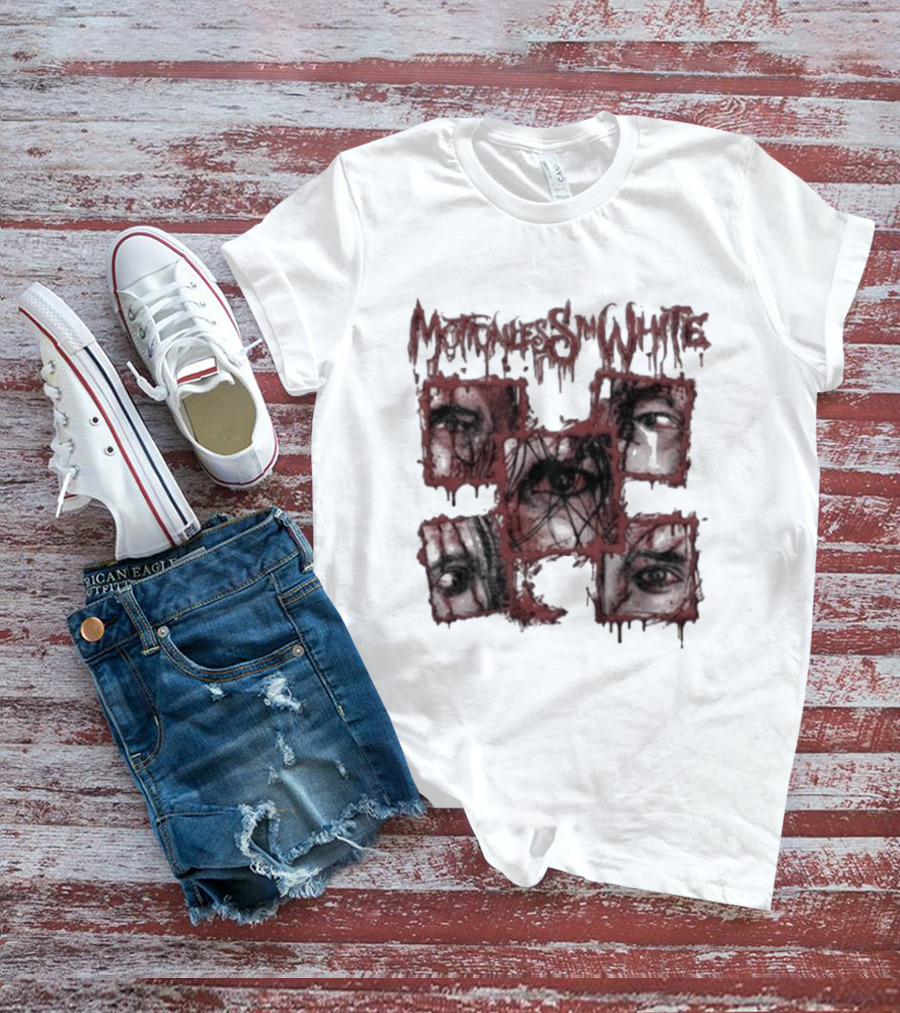 Motionless In White Bloodshot Eyes And Dripping Red 2026 T-Shirt