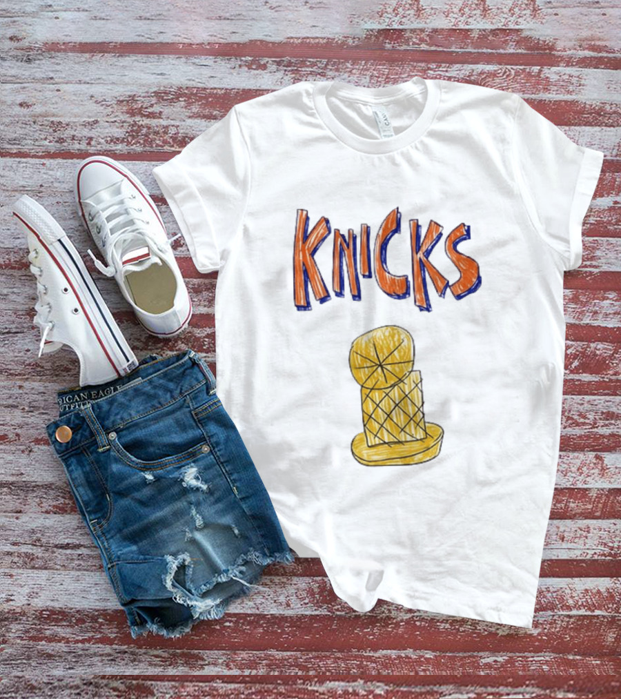 Knicks Hand Drawn NBA Champions Trophy T-Shirt