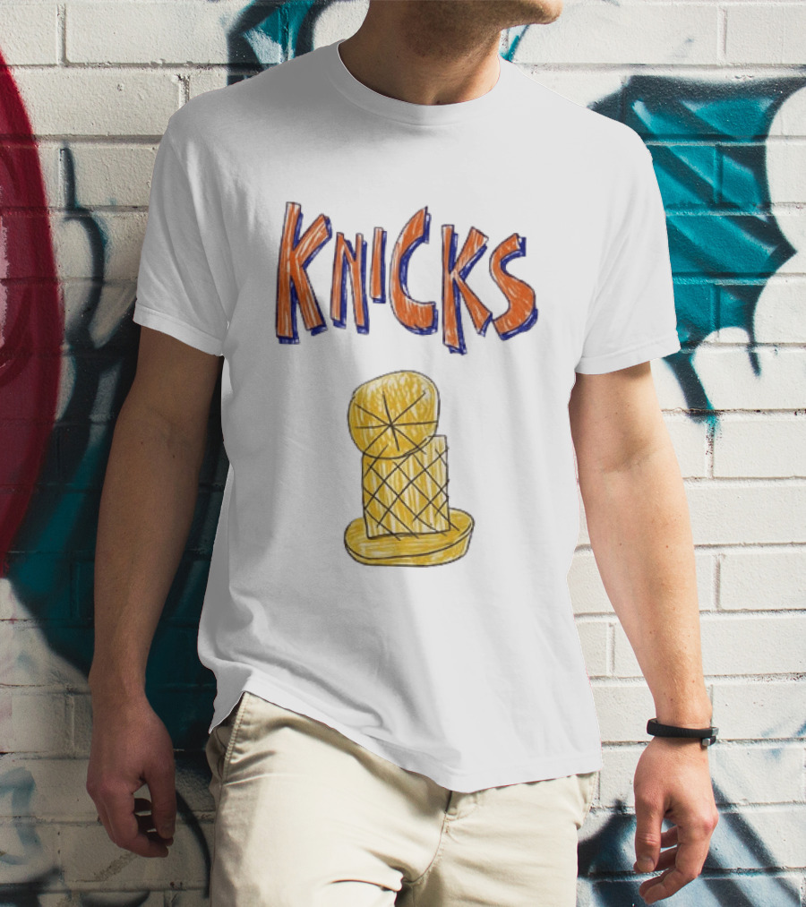 Knicks Hand Drawn NBA Champions Trophy T-Shirt