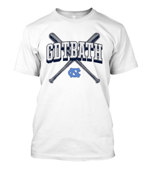 North Carolina Tar Heels GDTBATH UNC Baseball Crossed Bats T-Shirt