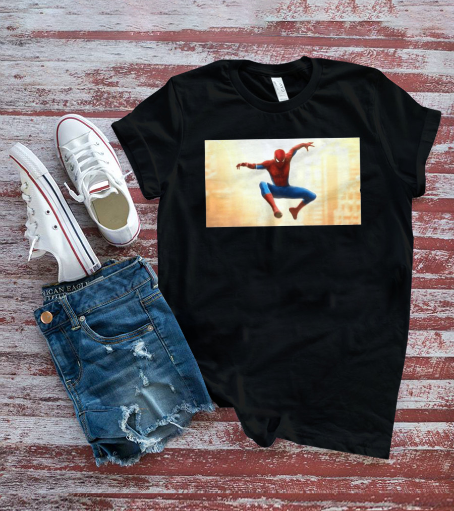 Spider Man Brand New Day July 2026 Jumping Action Pose Classic Suit T-Shirt