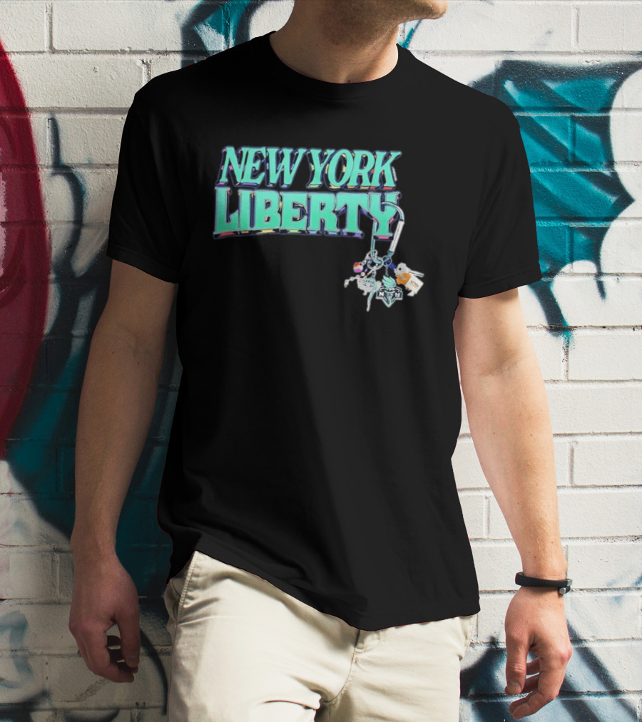New York Liberty Carabiner Pride Keychain Accessories T-Shirt