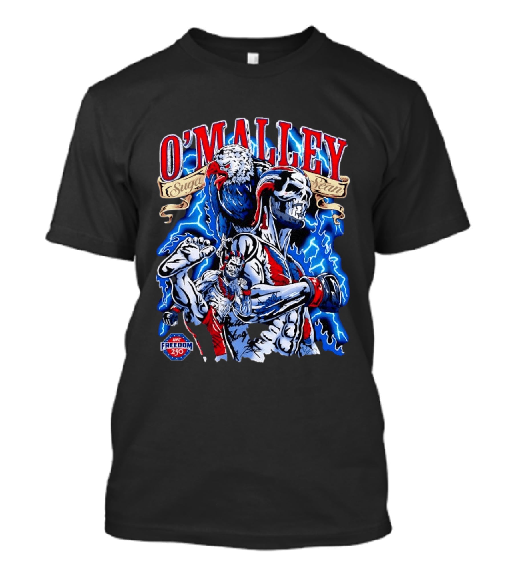 Sean O Malley Suga UFC 250 Freedom Eagle Lightning Fighting T-Shirt