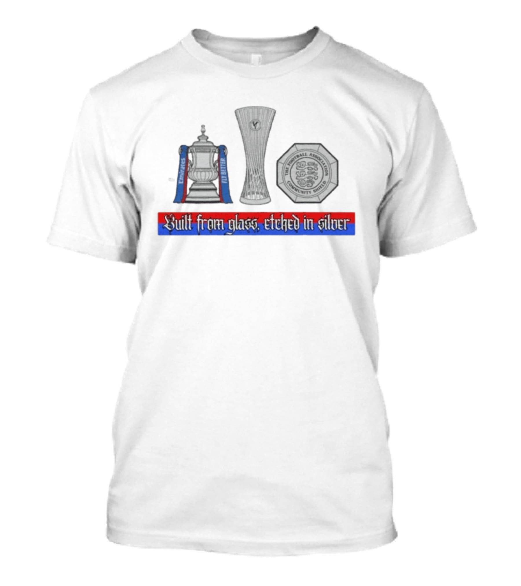 Built From Glass Etched In Silver Emirates FA Cup Community Shield Legends T-Shirt
