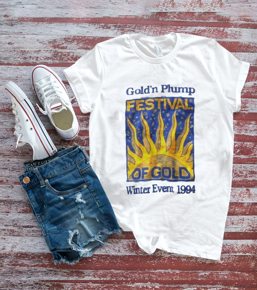 Gold N Plump Festival Of Gold Winter Event 1994 Sunburst And Stars T-Shirt