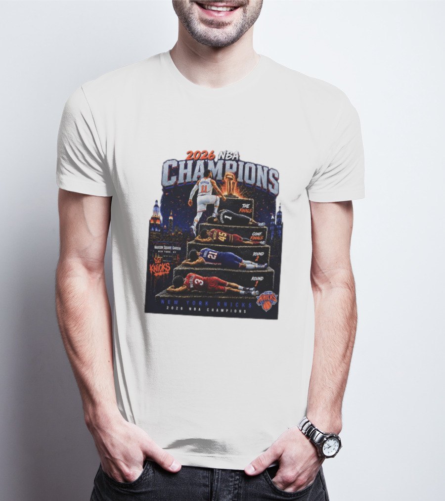 2026 NBA Champions New York Knicks Jalen Brunson Road To Glory T-Shirt
