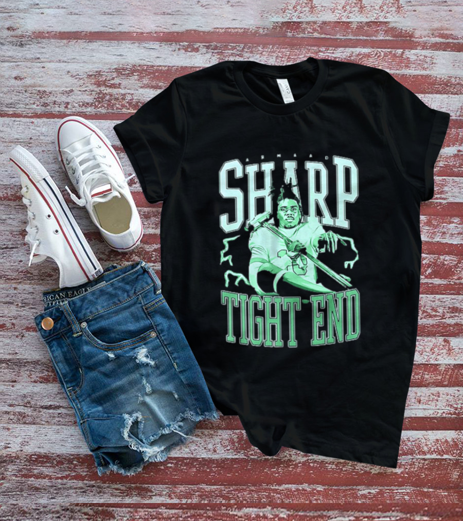 Armaad Sharp Football Player Graphic With Hammer And Electric Aura T-Shirt