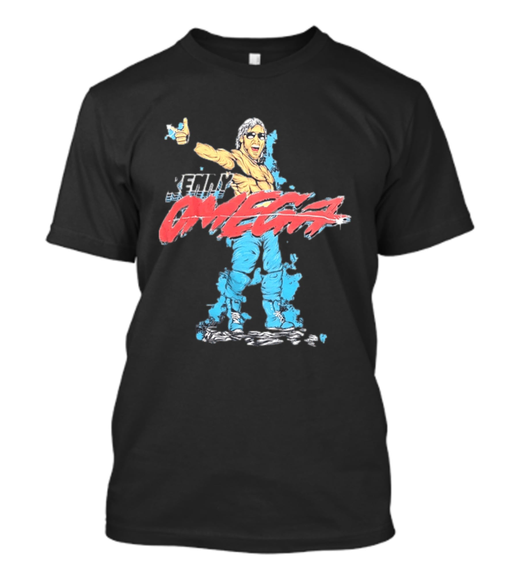 Kenny Omega Pro Wrestling Illustration With Omega Splash T-Shirt