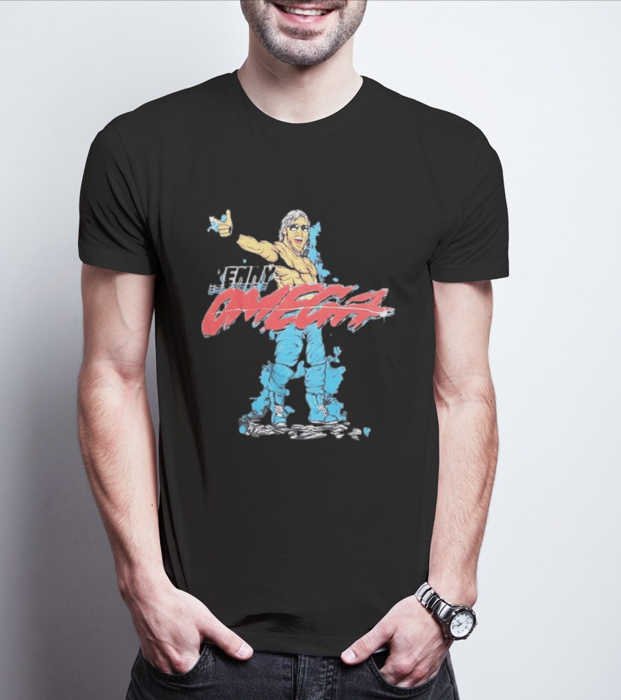 Kenny Omega Pro Wrestling Illustration With Omega Splash T-Shirt