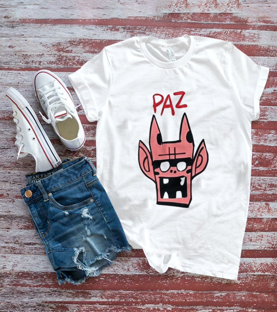 Gorillaz Paz Cartoon Character Face T-Shirt