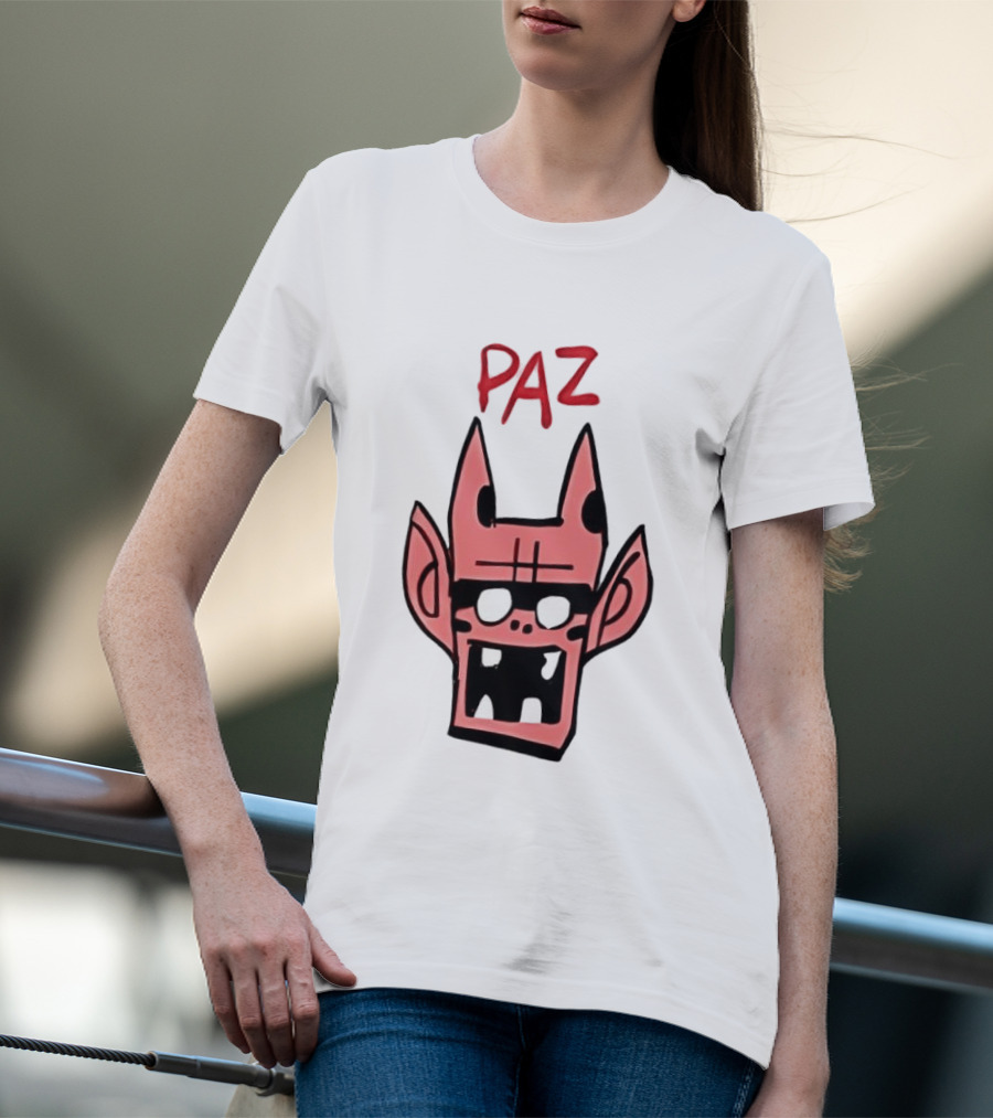 Gorillaz Paz Cartoon Character Face T-Shirt