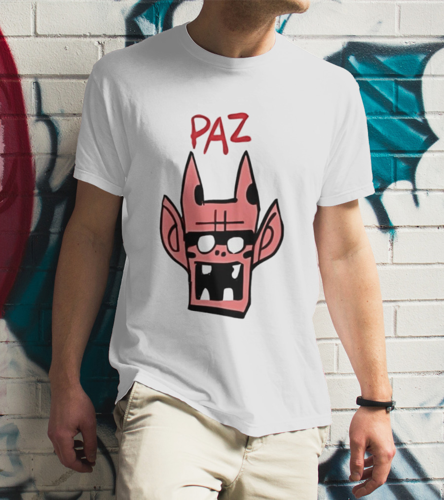 Gorillaz Paz Cartoon Character Face T-Shirt