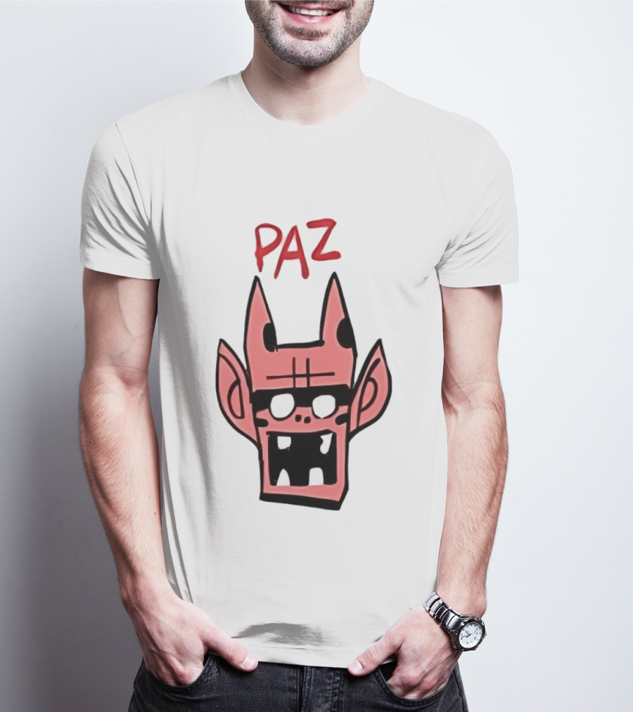 Gorillaz Paz Cartoon Character Face T-Shirt