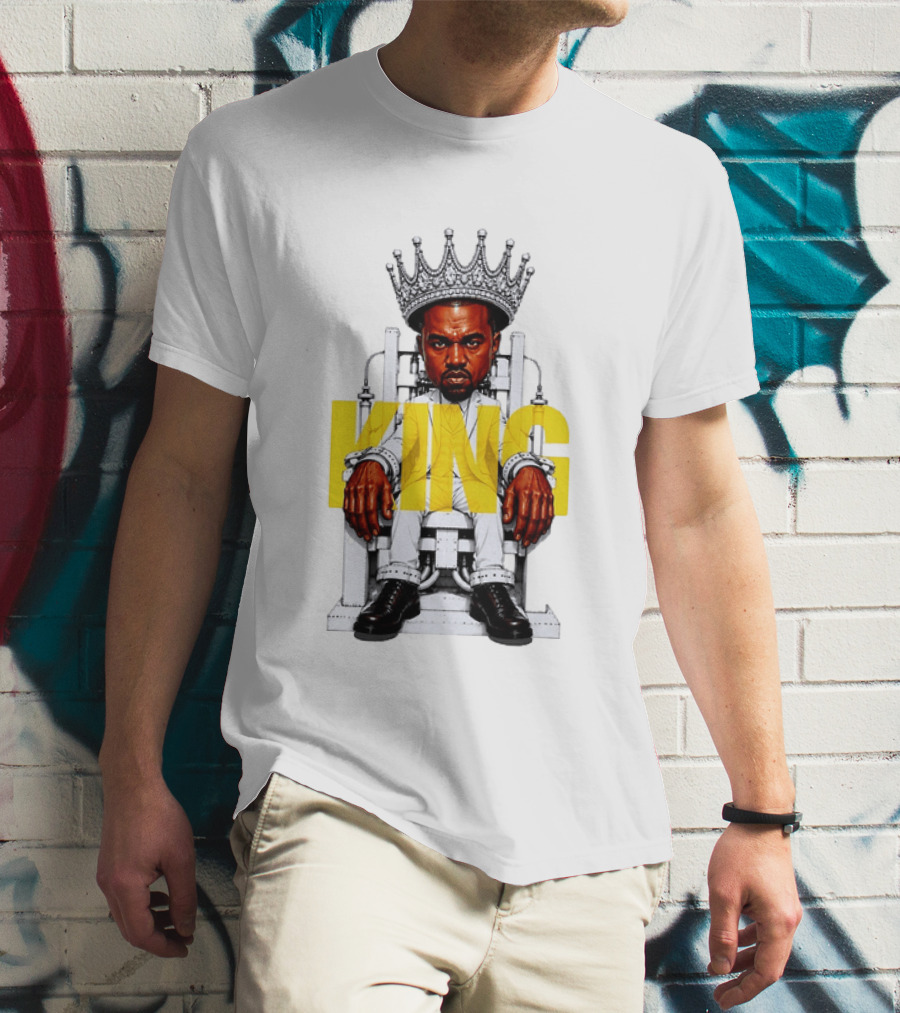 Kanye West King Chair Illustration With Crown T-Shirt