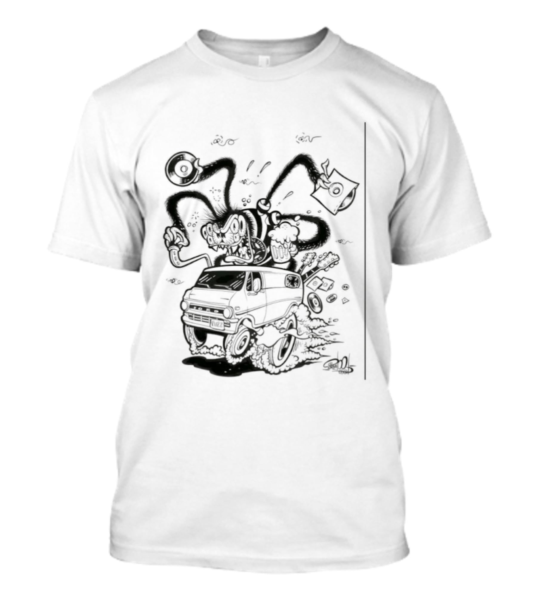 Spider 45 Fuzz Ford Tentacles Creature Adventure T-Shirt