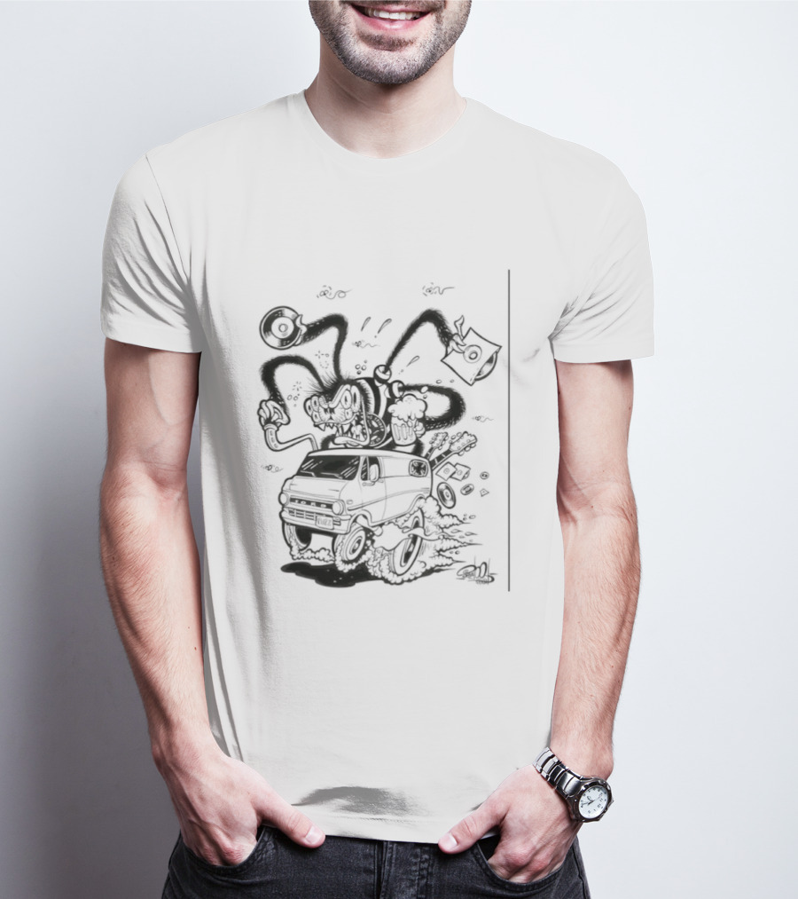 Spider 45 Fuzz Ford Tentacles Creature Adventure T-Shirt