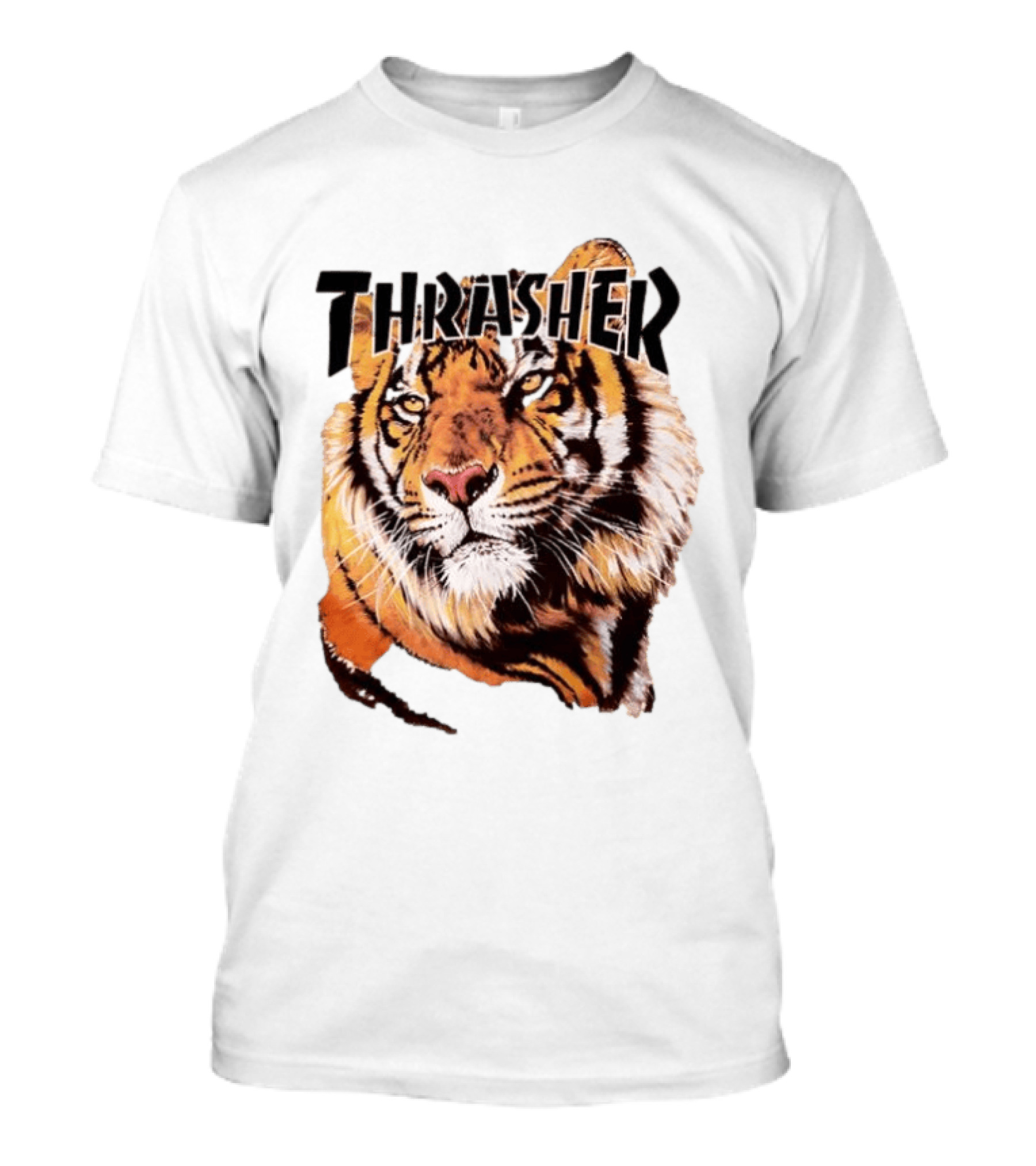 Tiger Thrasher Magazine Wildlife Nature Animal Orange Color T-Shirt