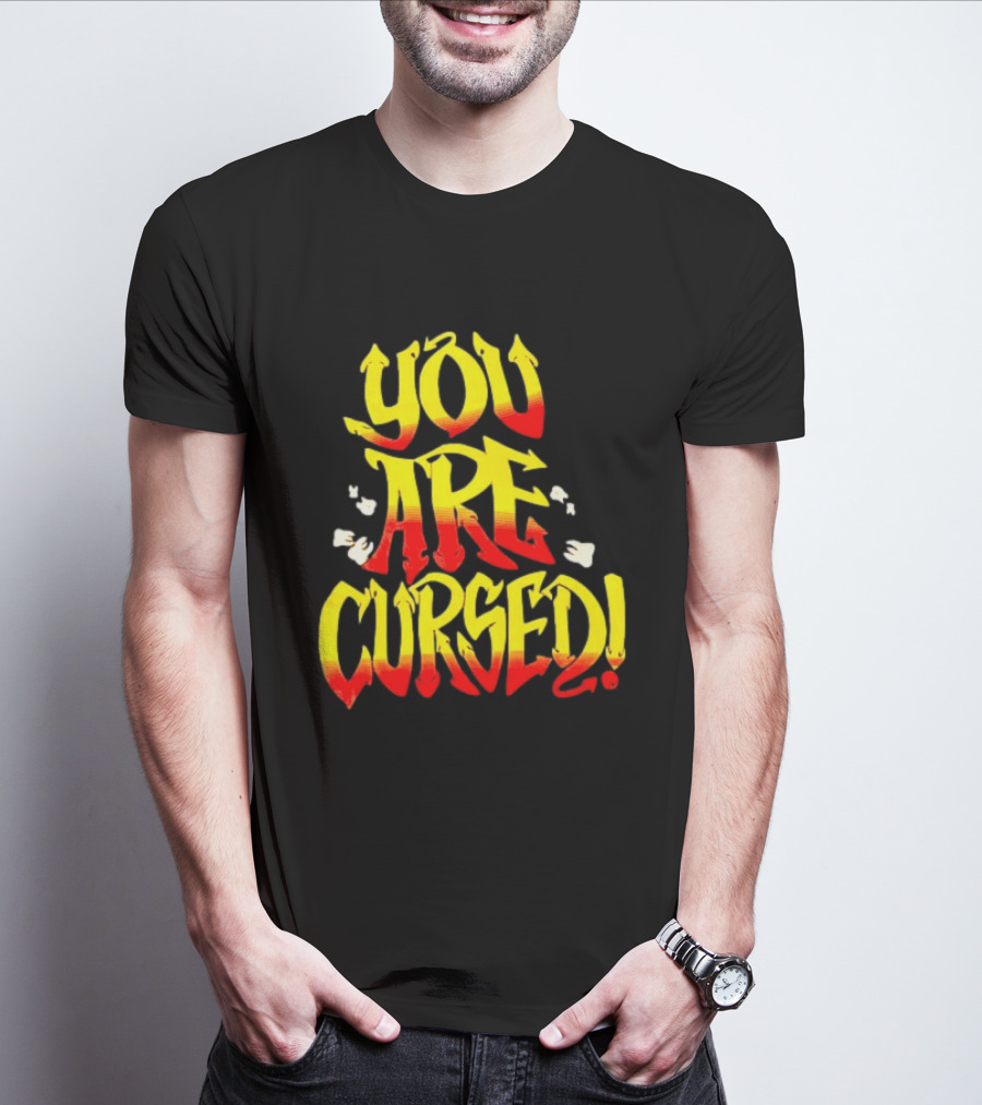 Danhausen You Are Cursed Bold Graffiti T-Shirt