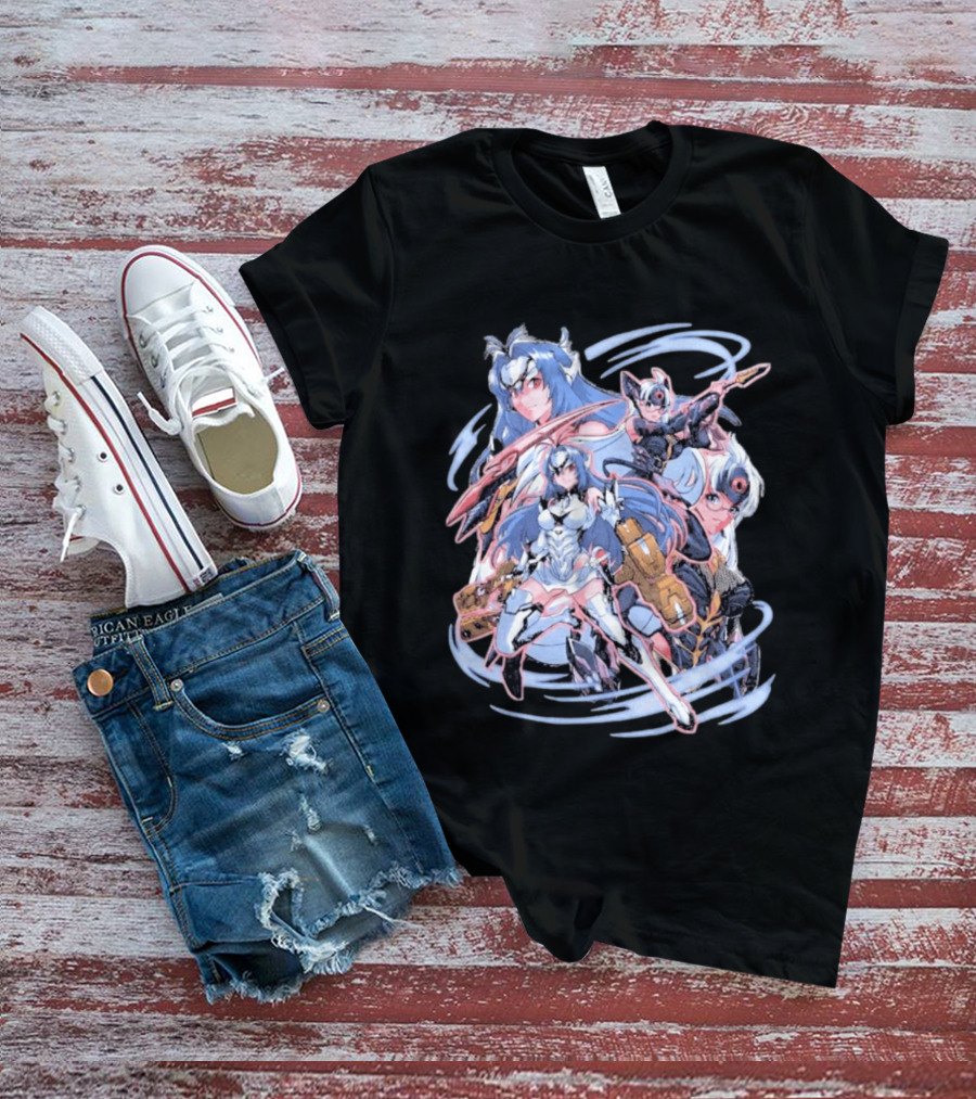 Xenosaga KOS MOS Anime Art Space Robots Heart T-Shirt