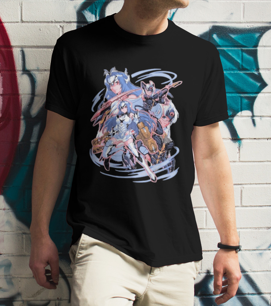 Xenosaga KOS MOS Anime Art Space Robots Heart T-Shirt