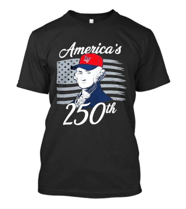 Las Vegas Aviators America's 250th George Washington LV Cap Navy T-Shirt