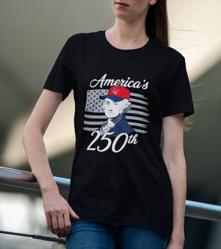 Las Vegas Aviators America's 250th George Washington LV Cap Navy T-Shirt