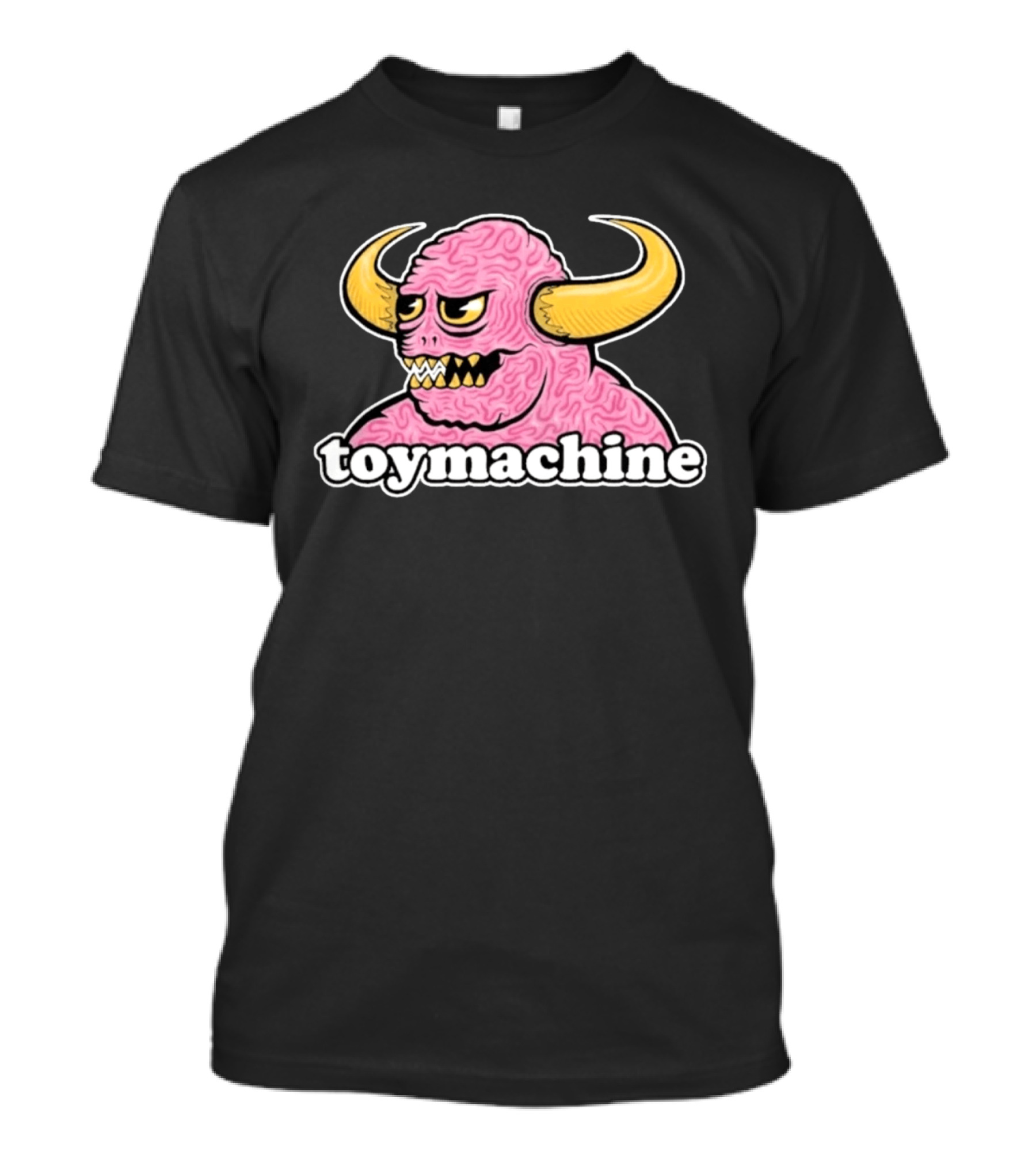 Toy Machine Monster With Horns And Brain Texture T-Shirt