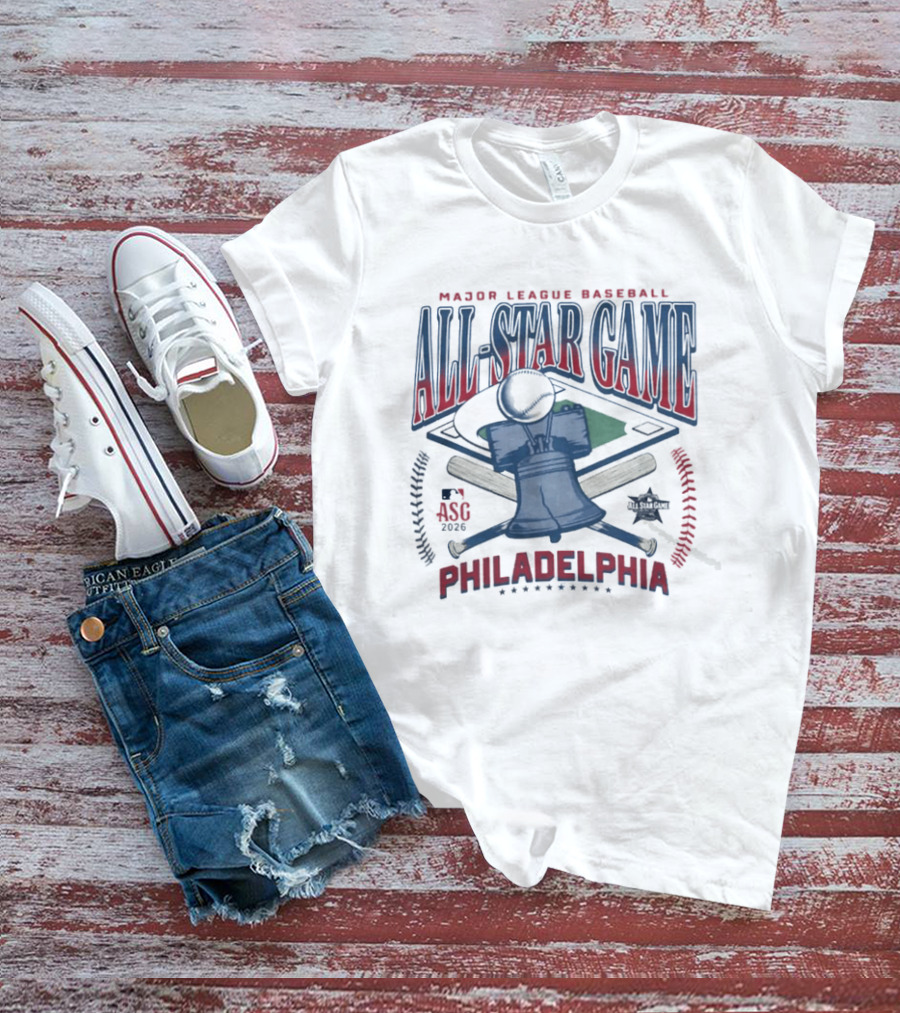 2026 Major League Baseball All Star Game Philadelphia Liberty Bell T-Shirt