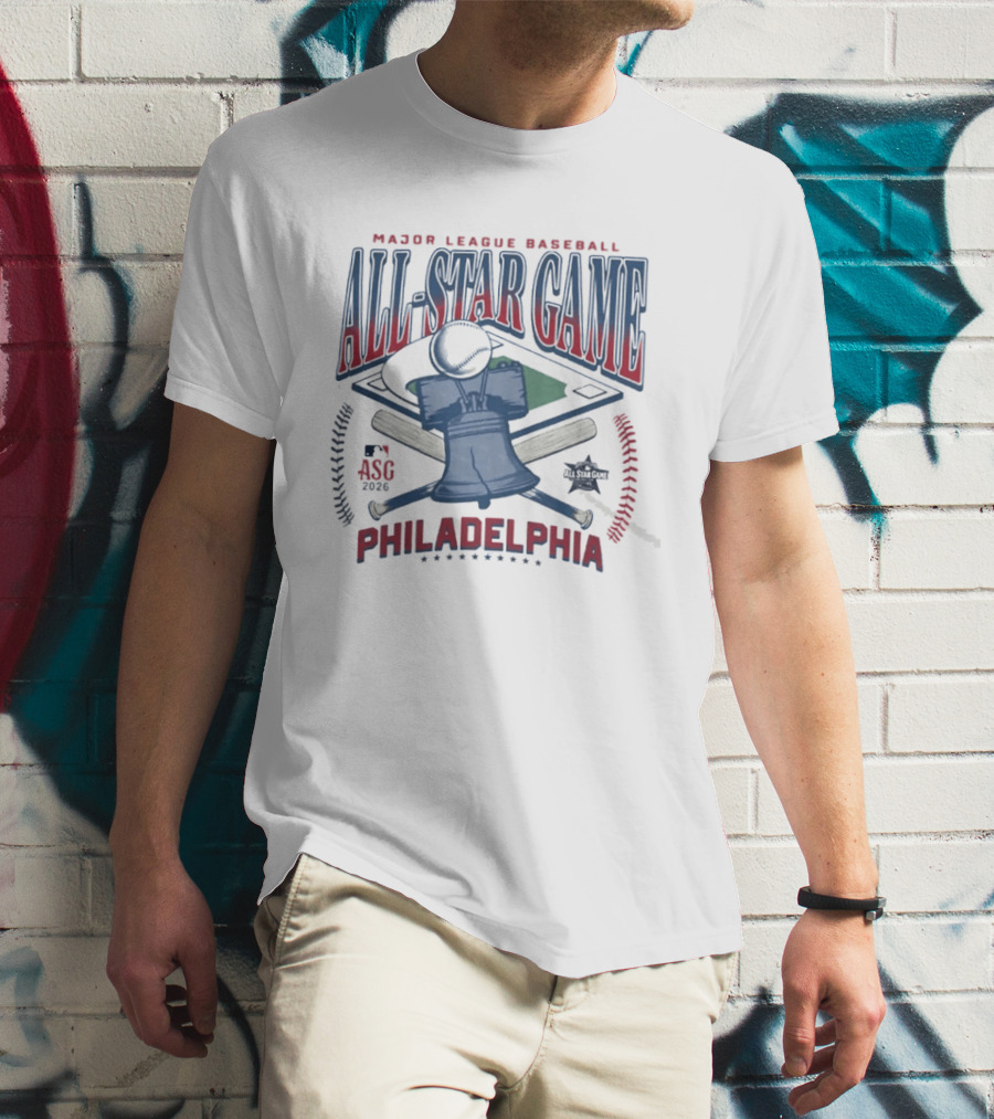 2026 Major League Baseball All Star Game Philadelphia Liberty Bell T-Shirt
