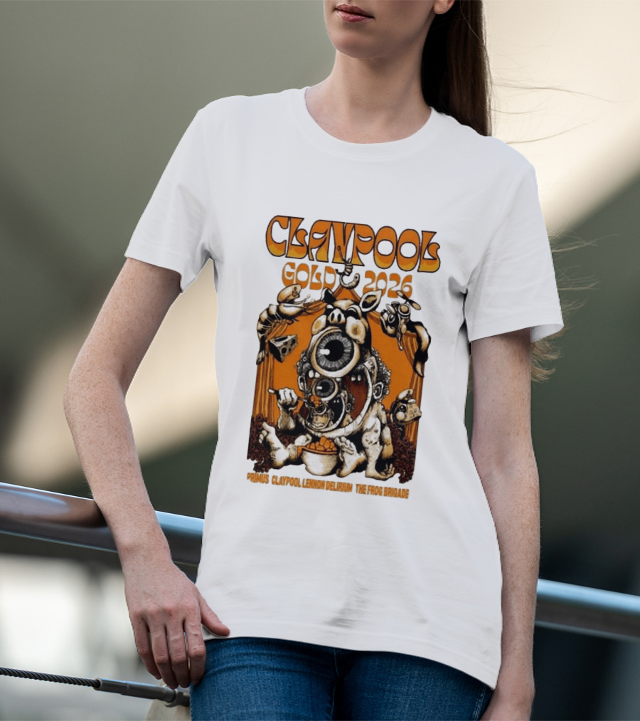 Claypool Cellar Door 2026 Primus Lennon Delirium Frog Brigade T-Shirt