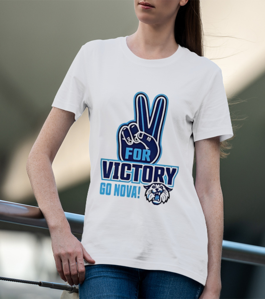 V For Victory Go Nova Wildcat T-Shirt