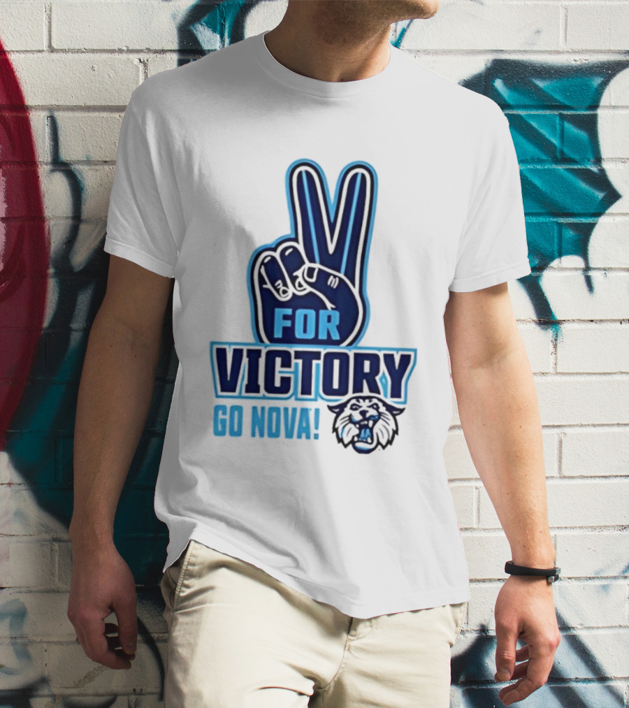 V For Victory Go Nova Wildcat T-Shirt