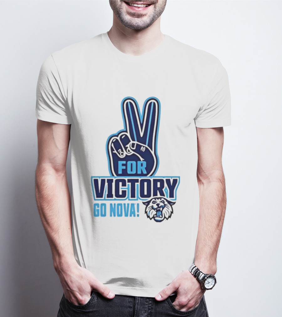 V For Victory Go Nova Wildcat T-Shirt