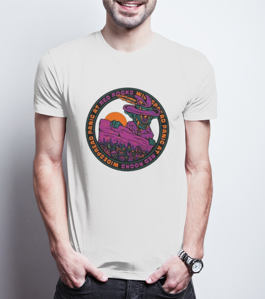 Widespread Panic At Red Rocks June 26 28 2026 Event Psychedelic Goblin T-Shirt