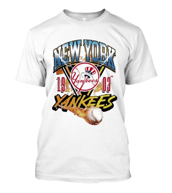 New York Yankees 1903 Fireball Baseball Yankees T-Shirt