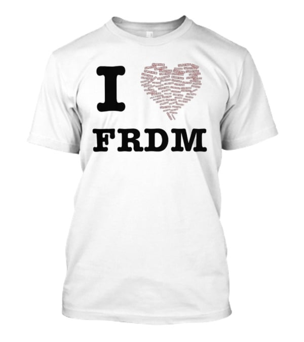 I Heart FRDM Supermade Clothing Heart T-Shirt