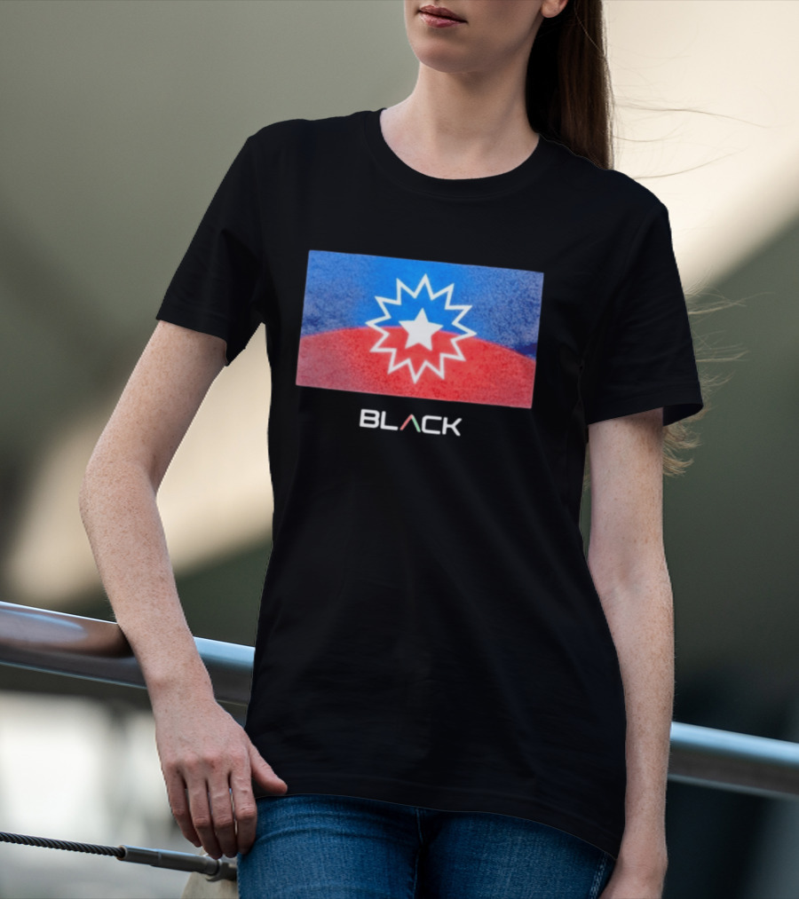 Actively Black Juneteenth Star Flag Celebration T-Shirt