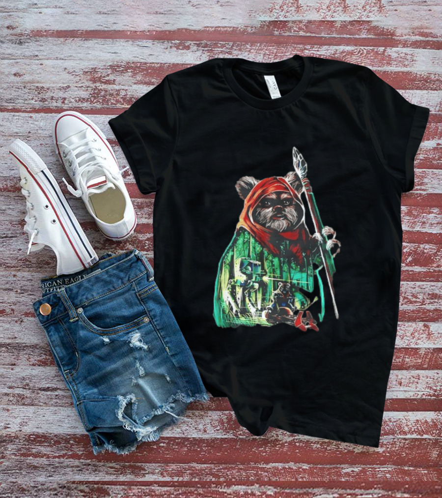 Wicket W Warrick Ewok Endor Defense Return Of The Jedi T-Shirt