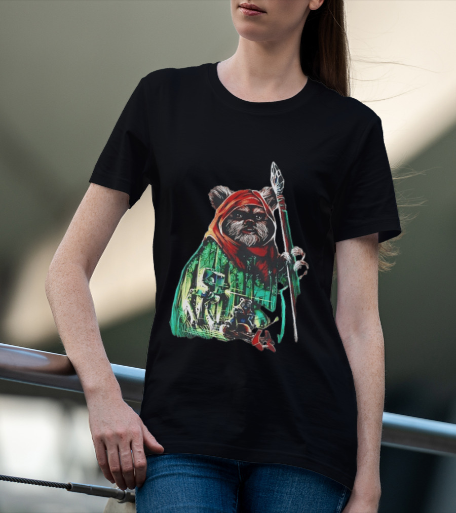 Wicket W Warrick Ewok Endor Defense Return Of The Jedi T-Shirt