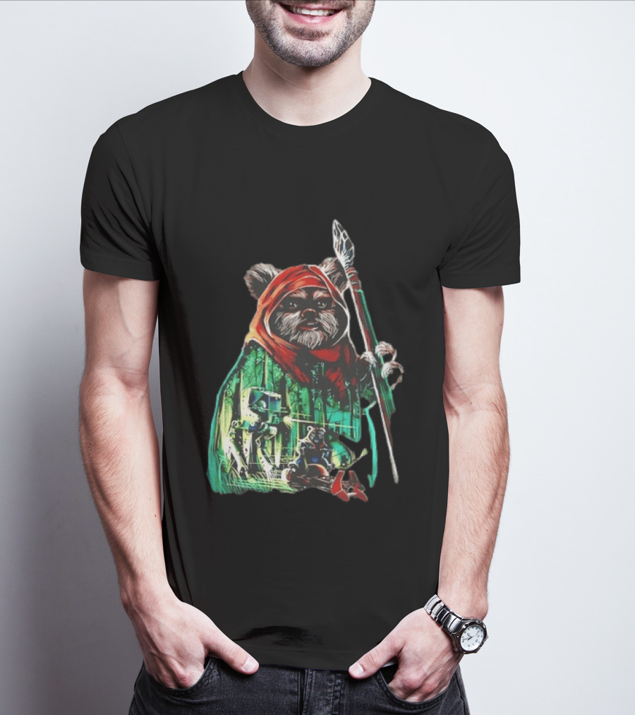 Wicket W Warrick Ewok Endor Defense Return Of The Jedi T-Shirt