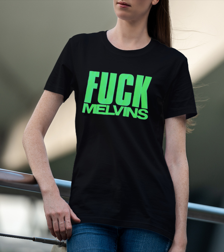 Fuck Melvins Bold Neon Green T-Shirt