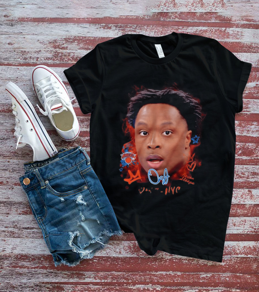 OG Anunoby Knicks Heart Star NYC NBA Never Sleeps T-Shirt