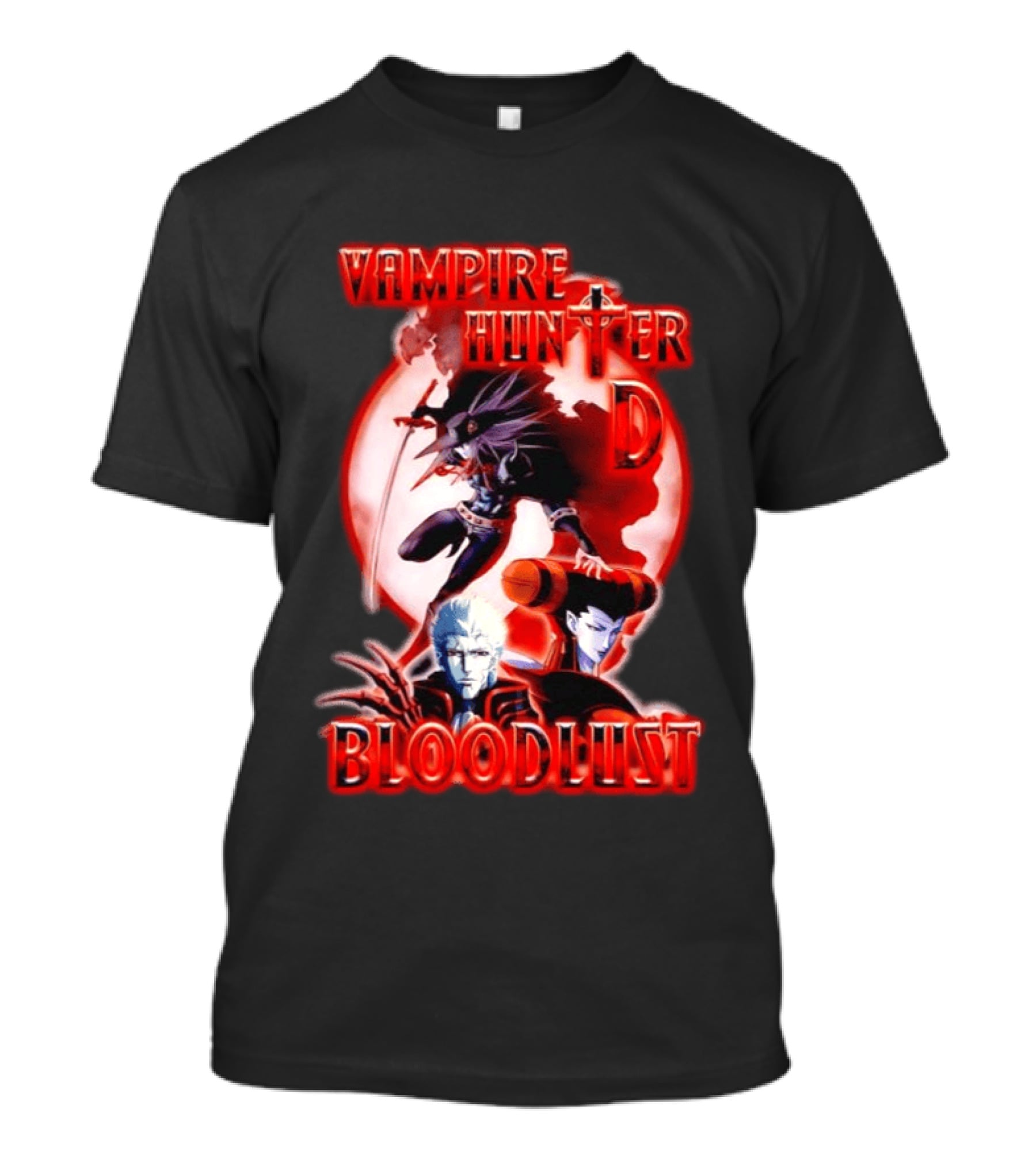 Vampire Hunter D Bloodlust Anime Dark Fantasy Adventure Characters T-Shirt