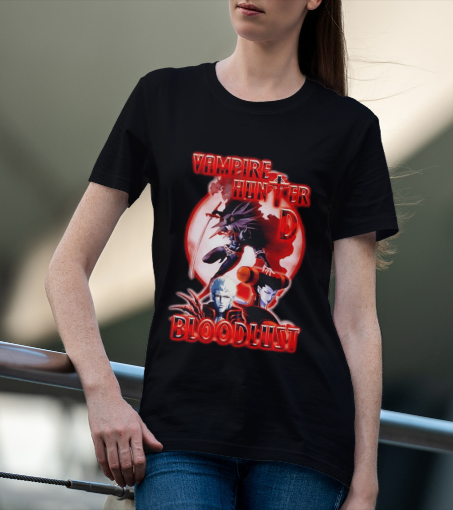 Vampire Hunter D Bloodlust Anime Dark Fantasy Adventure Characters T-Shirt