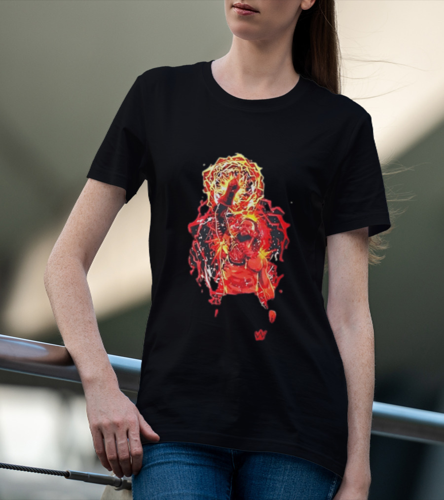 Roman Reigns Tribal Chief Fist Lightning WWE Power T-Shirt